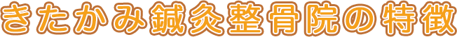 きたかみ鍼灸整骨院の特徴