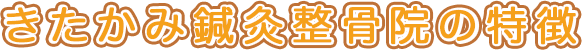 きたかみ鍼灸整骨院の特徴